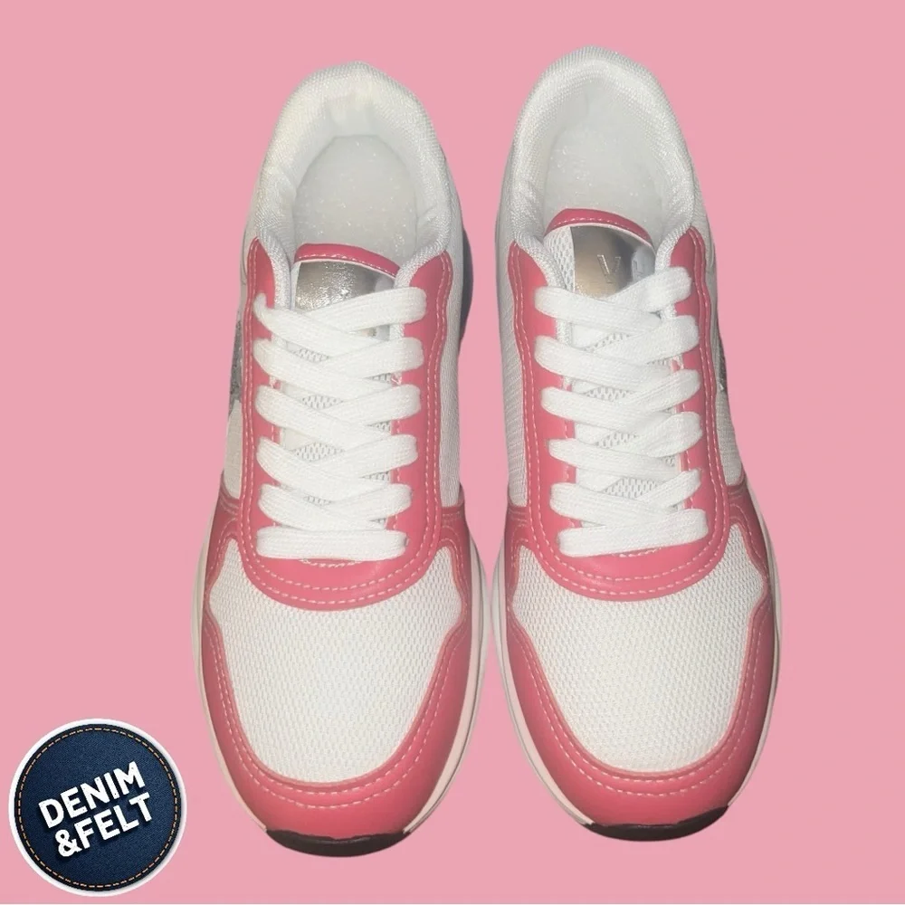 Vintage Havana Women’s Shoes/Sneakers | Color: White/Glitter Silver/Fuchsia |NEW